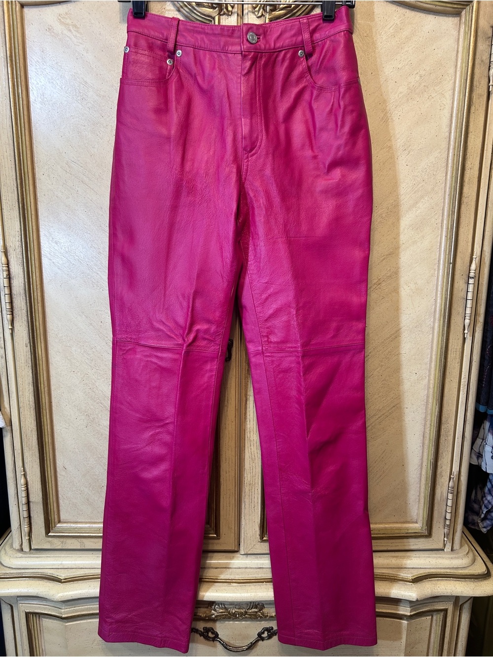 Newport News Pink Leather Pants